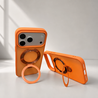 Coque Color Block avec Anneau Support pour iPhone 18 17 Pro Max – Étui Personnalisé Effet Givré, Béquille Magnétique, Antichoc