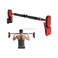 Barre de traction multifonctionnelle réglable pour exercices de musculation, portable, à fixer sur porte ou mur, pour entraînement horizontal en intérieur