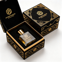 Boîte à parfum personnalisée, fermeture magnétique rigide, gaufrage doux au toucher avec insert en mousse pour 30 ml 50 ml