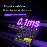 Clavier mécanique F30 101 touches à axe magnétique 8K, USB, puissant pour le gaming, rétroéclairé, actionnement ultra-rapide pour Valorant