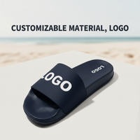 Bosirui été plage Sport caoutchouc Logo personnalisé mode doux de haute qualité pantoufles sandales d'extérieur piscine diapositives pantoufles pour homme