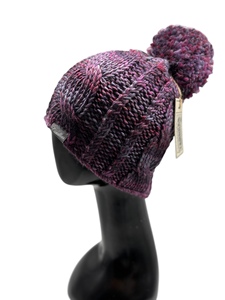 Gorro deportivo de punto profesional de Venta caliente para adultos 56-58cm Cable Fancy Beanie para esquiar - Product Image 3