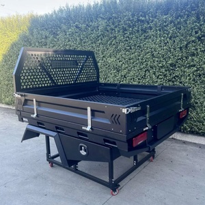 Customized Square Aluminium Ute <b>Tray</b> Headboard Toolbox Trundle <b>Drawer</b> 2000L Capacity Waterproof Portable Lockable Outdoor Use - Product Image 1