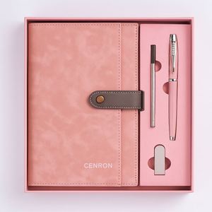 Corporate A5 Notebook <b>Pen</b> Gift Set with <b>Refill</b> and USB, Premium Office Stationery Gift Box - Product Image 1
