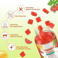 Gummies bronzantes 2026 OEM sous marque privée – Vitamines gélifiées pour une peau bronzée et un teint hâlé – Complément beauté