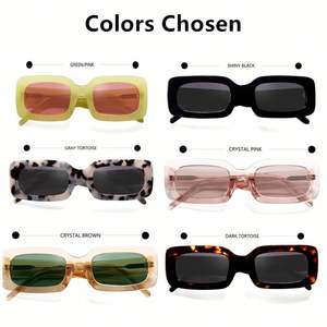 Gafas de Sol de Acetato con Marco Grueso de Lujo y Logotipo Personalizado, Color Caramelo, Cuadradas y Rectangulares, para Hombre y Mujer - Product Image 3