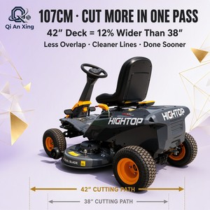 Tondeuse autoportée sans fil 40V à batterie lithium, bac de ramassage, largeur de coupe 42 pouces (107 cm), moteur sans balais, éjection latérale Q-42Li Dual - Product Image 4
