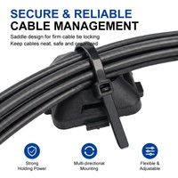 Supports de fixation réglables pour serre-câbles ABS – Clips de gestion des câbles pour le routage des fils