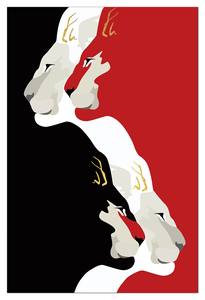 لوحة فنية جدارية حديثة تجريدية لحيوانات برية، خطوط بسيطة ملونة، لوحة أكريليك لغرفة المعيشة، زيت رقمي على قماش، تتضمن إطارًا، سهلة التركيب - Product Image 2