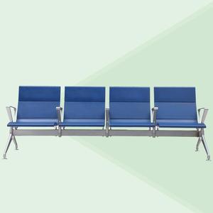 Custom Leather 4 Seater Waiting Bench <b>Chair</b> <b>Lounge</b> <b>Chair</b> Public Area Airport Luxury Waiting <b>Chair</b> Airport Seats - Product Image 2