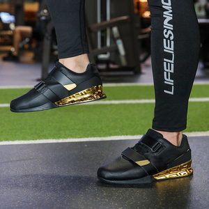 <span class=keywords><strong>Chaussures</strong></span> de musculation en cuir OEM personnalisées pour hommes, femmes et enfants, pour l'entraînement en salle de sport, antidérapantes, avec service <span class=keywords><strong>d</strong></span>'impression de logo - Product Image 2
