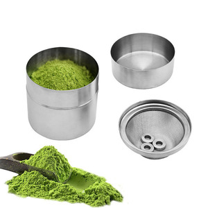 Recipiente <span class=keywords><strong>de</strong></span> Acero Inoxidable <span class=keywords><strong>de</strong></span> 300 ml para Tamizar Matcha, Recipiente <span class=keywords><strong>de</strong></span> Almacenamiento <span class=keywords><strong>de</strong></span> Té en Polvo <span class=keywords><strong>de</strong></span> Malla Fina con Anillos Agitadores - Product Image 4