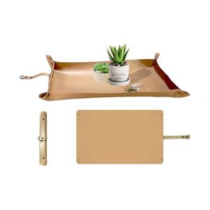 Simple Classic <b>Waterproof</b> Durable PU Leather Repotting & Transplanting <b>Mat</b> for Indoor Plants - Product Image 1