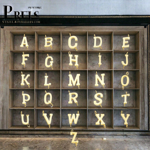 Vàng PVD mạ thép không gỉ ban đầu 26 chữ <span class=keywords><strong>c</strong></span>ái tiếng Anh sideway Mặt dây đôi Vòng cho đồ trang sứ<span class=keywords><strong>c</strong></span> đồ trang sứ<span class=keywords><strong>c</strong></span> phát hiện thành phần - Product Image 3