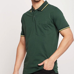 Polo en coton tricoté 100% respirant, style décontracté, coupe classique, couleur unie, boutons sur le devant - Product Image 3