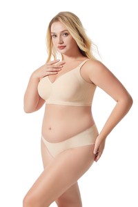 Plus Size Wire Free <strong>Bra</strong> High Quality High Environmental Protection European US Market Seamless Bralette 3/4 <strong>Cup</strong> <strong>UK</strong> Jelly <strong>Bra</strong> - Product Image 6