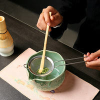Ensemble de préparation du thé de style japonais de la dynastie Song, fouet à thé en bambou, bol en céramique, cuillère à mélanger, Chasen, brosse à matcha pour la cérémonie du thé, boîte cadeau