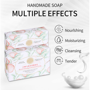 Savon Solide Hydratant et Nettoyant en Profondeur à l'Huile Essentielle Parfumée Pêche Blanche Oolong, Savon Corporel Naturel pour Tous Types de Peau - Product Image 5