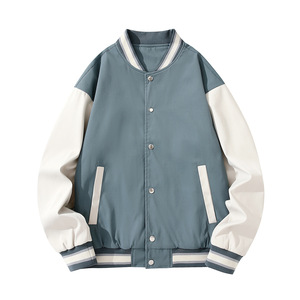 Primavera estate giacca da Baseball taglie forti per ragazzi giacca da Baseball <span class=keywords><strong>piatte</strong></span> con scollo a V con stampa in <span class=keywords><strong>pile</strong></span> cappotto più spesso - Product Image 3