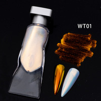 WT Magic Nails Chrome Powder Nail Art Aurora Pigment Liquid Mirror Powder
