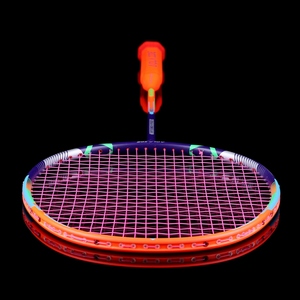 Tùy Chỉnh In Chuyên Nghiệp Căng Thẳng Cao Cạnh Tranh Đào Tạo Trọng Lượng Nhẹ Smash Ánh Sáng Graphite Carbon Sợi Cầu Lông Vợt - Product Image 6