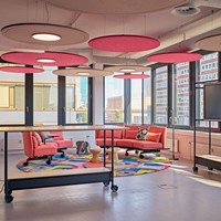 Panneaux acoustiques en PET durables Solutions d'insonorisation du plafond pour les bureaux et les salles de conférence