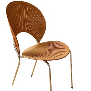 Chaise de salle à manger nordique en bois massif avec dossier pour adultes - Product Image 5