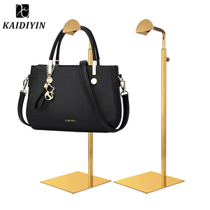 Đơn Giản Có Thể Điều Chỉnh Chiều Cao Thép Không Gỉ Túi Xách Chủ Đứng Túi Giá Có Thể Điều Chỉnh Chiều Cao Túi Hiển Thị Đứng Ví Túi Giá - Product Image 3