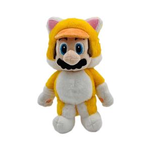 Porte-clés en peluche petit chat <span class=keywords><strong>Mario</strong></span> & Tanooki de 20 cm, hélice volante Marlio, poupée en peluche suspendue, jouet de personnage Super Marlio Power-Up - Product Image 5