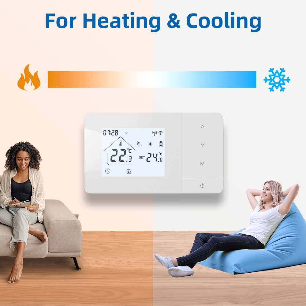 Termostato WiFi Beok Per Caldaia A Gas – Programmabile 7 Giorni, Compatibile Con Alexa E Google Home, Controllo Remoto Tuya