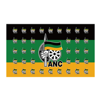 Gahumi Professional System Articles électoraux en Afrique du Sud Vente en gros de haute qualité Drapeau de la campagne électorale de l'Afrique du Sud ANC