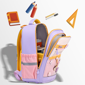 Sesame Baby <b>Backpack</b> 18 In <b>Large</b> <b>Capacity</b> Cartoon Design For Elementary School Students Daily Use - Product Image 3