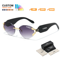 Lunettes de soleil de luxe pour femmes, style vintage, personnalisées, haute qualité, monture tendance, collection 2026 OEM ODM