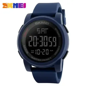 Skmei 1257 Digital Electronic Outdoor Fashion Classic Men <b>Watches</b> LED Man Sports Silicone Strap Alarm Clock Wrist <b>Watch</b> for Men - Product Image 5