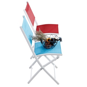 Ensemble de 3 chaises pliantes en Aluminium, avec Table pliante en Aluminium pour jardin, Restaurant, <span class=keywords><strong>bistrot</strong></span> - Product Image 4