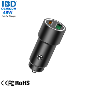 Ibd Kim Loại 30W 48W 60W 63W 83W 95W 130W Mini Và Kỹ Thuật Số Hiển Thị Xe Sạc Với Kép USB-C USB-A Sạc Nhanh Cho Điện Thoại Di Động - Product Image 4