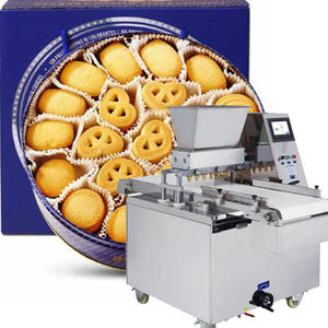 Machine à biscuits au chocolat Extrudeuse Fil Cut Rempli Biscuit Machine <span class=keywords><strong>Sandwich</strong></span> Doux Petit Gâteau À Biscuit Faisant La Machine - Product Image 3