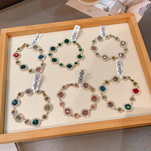 Bracelet en alliage de strass de perceuse d'eau de couleur de conception élevée de mode avec le rhodium et le placage d'or par Mystara pour les cadeaux de fête des femmes - Product Image 4