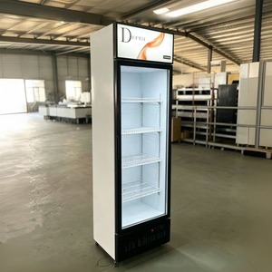 Refrigerador Mecánico de Alta Calidad para Supermercados, Enfriador de Bebidas con <span class=keywords><strong>Una</strong></span> <span class=keywords><strong>Puerta</strong></span> de Vidrio y Estantes Ajustables - Product Image 3
