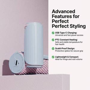 Rulos <span class=keywords><strong>El</strong></span>éctricos Inalámbricos de Gel de Sílice al por Mayor con Clips Seguros, Ligeros, Portátiles y Barriles Intercambiables para Cabello Largo DIY - Product Image 3