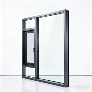 Ventana Moderna <span class=keywords><strong>de</strong></span> Aluminio <span class=keywords><strong>con</strong></span> Aislamiento Térmico y Doble Acristalamiento, Insonorizada, para Dormitorio, Comercial, Residencial, Tamaño Personalizado - Product Image 4