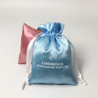 Sacs cadeaux personnalisés Meijei en satin de soie avec cordon de serrage pour sous-vêtements, pochettes anti-poussière et extensions capillaires