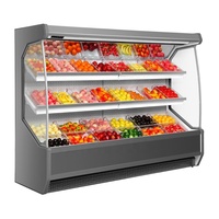 Commerciële Koelkast Open Showcase Voor Fruit En Groenten Supermarkt Display Koelkast Te Koop