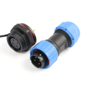 Connettore Automobilistico <span class=keywords><strong>SP17</strong></span> a 2/3/4/5/7/9 Pin, Spina Aviazione con Fissaggio Frontale, 5A 10A - Product Image 3