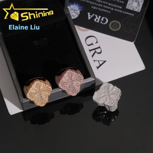 Iced Out Sterling <strong>Silver</strong> 925 Custom Hip Hop Jewelry VVS Moissanite Diamond <strong>Cross</strong> <strong>Ring</strong> - Product Image 6