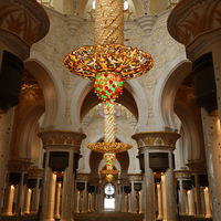 Lustre d'intérieur de luxe personnalisé pour centre commercial église mosquée hall d'hôtel GU10 E14 design de suspension