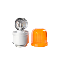 CEUM Avertisseur sonore LED haute intensité avec alarme sonore et lumineuse, modèle prismatique 1101J - Quatre couleurs : Rouge, Orange, Vert, Bleu