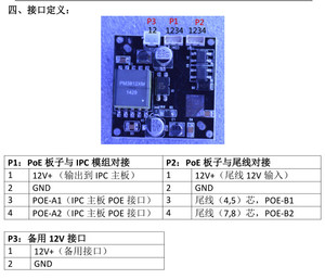 Module POE, isolation haute tension 48V, 4578 intégré, compatible avec plusieurs puces, 1236, température de fonctionnement -50°C ° C M423 - Product Image 5