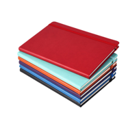 Cahier de revue à couverture rigide en lin imprimé personnalisé Logo personnalisé Taille A5 Fil de couverture en PP Couture et couture en selle