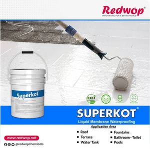 Membrana Líquida Impermeabilizante Acrílica SUPERKOT de Alto Rendimiento para Techos, Terrazas, Sótanos, Paredes y Revestimiento de Protección Contra Grietas en Pisos - Product Image 3